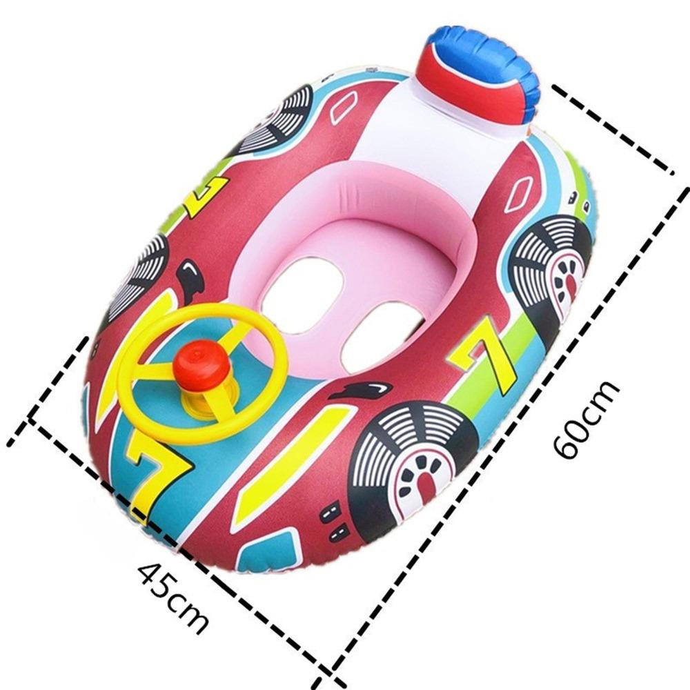 NEEDWAY Cincin Renang Tiup Lucu Safety Anak Lingkaran Mandi Pelampung Perahu Float Swim Ring Child Swim Ring Baby Float Seat Kids Swim Accessories Baby Float Boat