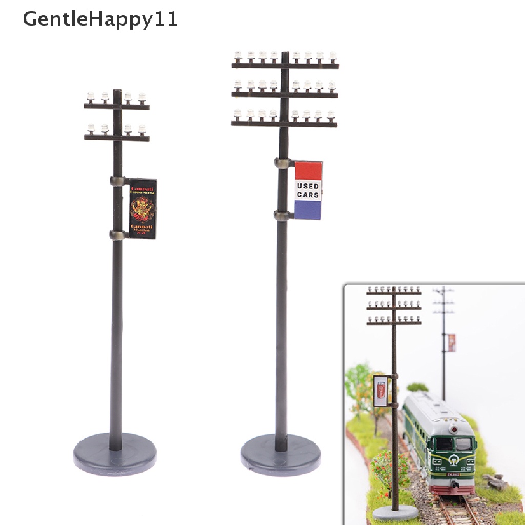 Gentlehappy 1: 42/1: 42/1: 100model Tiang Garis Listrik Untuk Kereta Microlandscape Aksesoris id