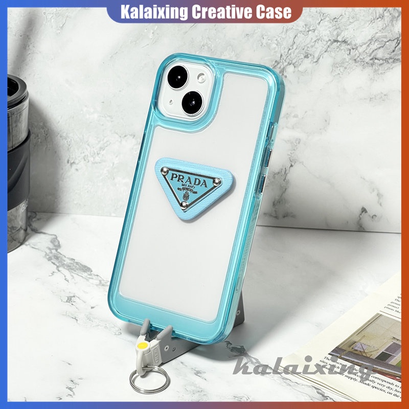 IPHONE Casing Ponsel Bahan Akrilik Transparan Shockproof Untuk Iphone14 11 12 13 Pro Max XS Max X XR 3D Prada Hard Casing