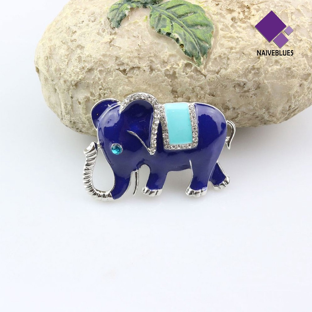 &lt; Naiveblues &gt; Pin Lucu Indah Halus Gajah Pesta Bros Hadiah