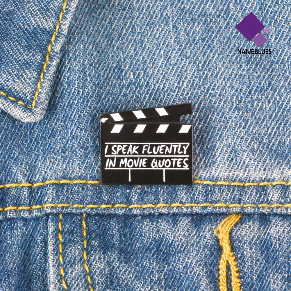 &lt; Naiveblues &gt; Kreatif Film Tepuk Enamel Bros Pin Unisex Jaket Kerah Lencana