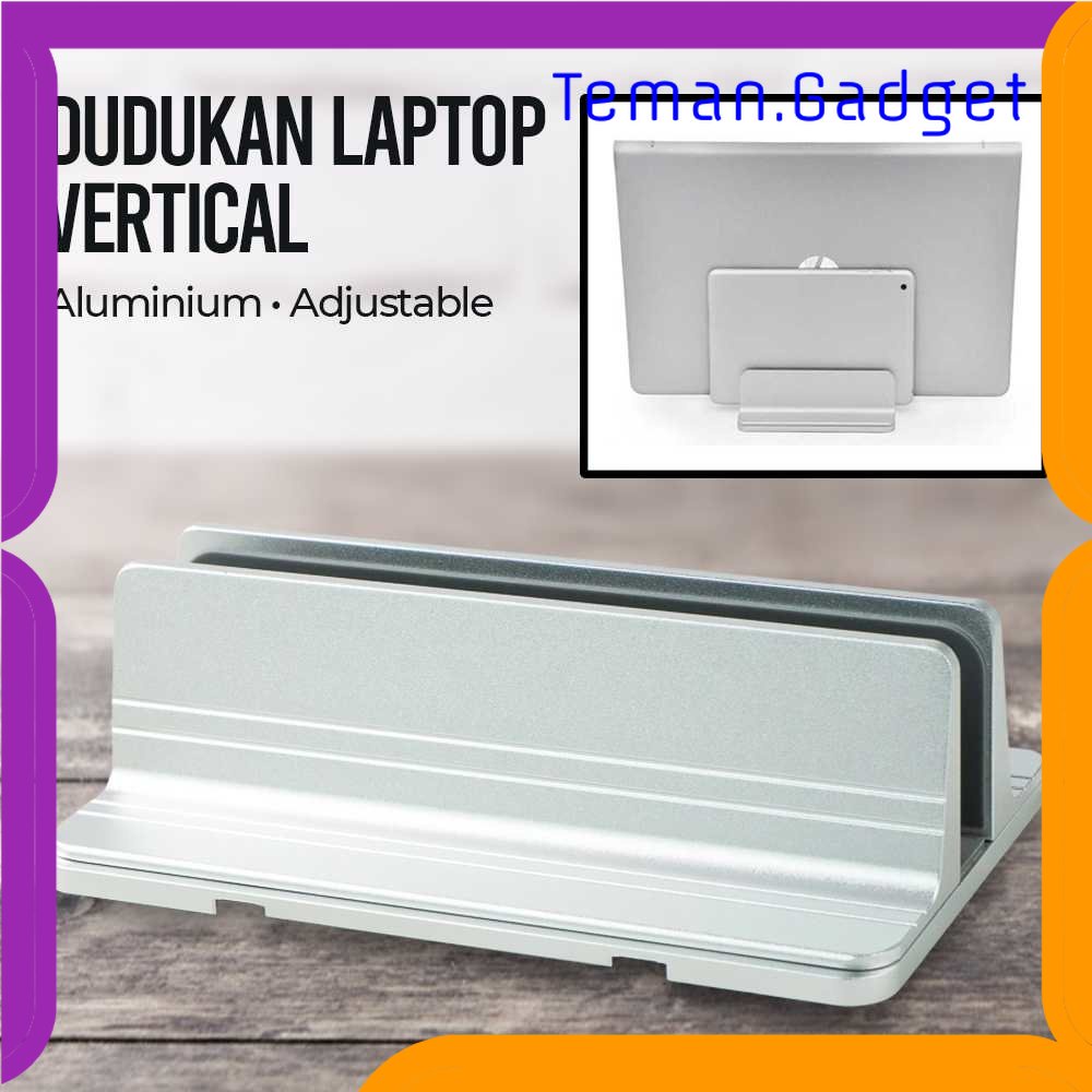 TG - KMP Dudukan Laptop Vertical Stand Holder Aluminium Adjustable - AF-26D