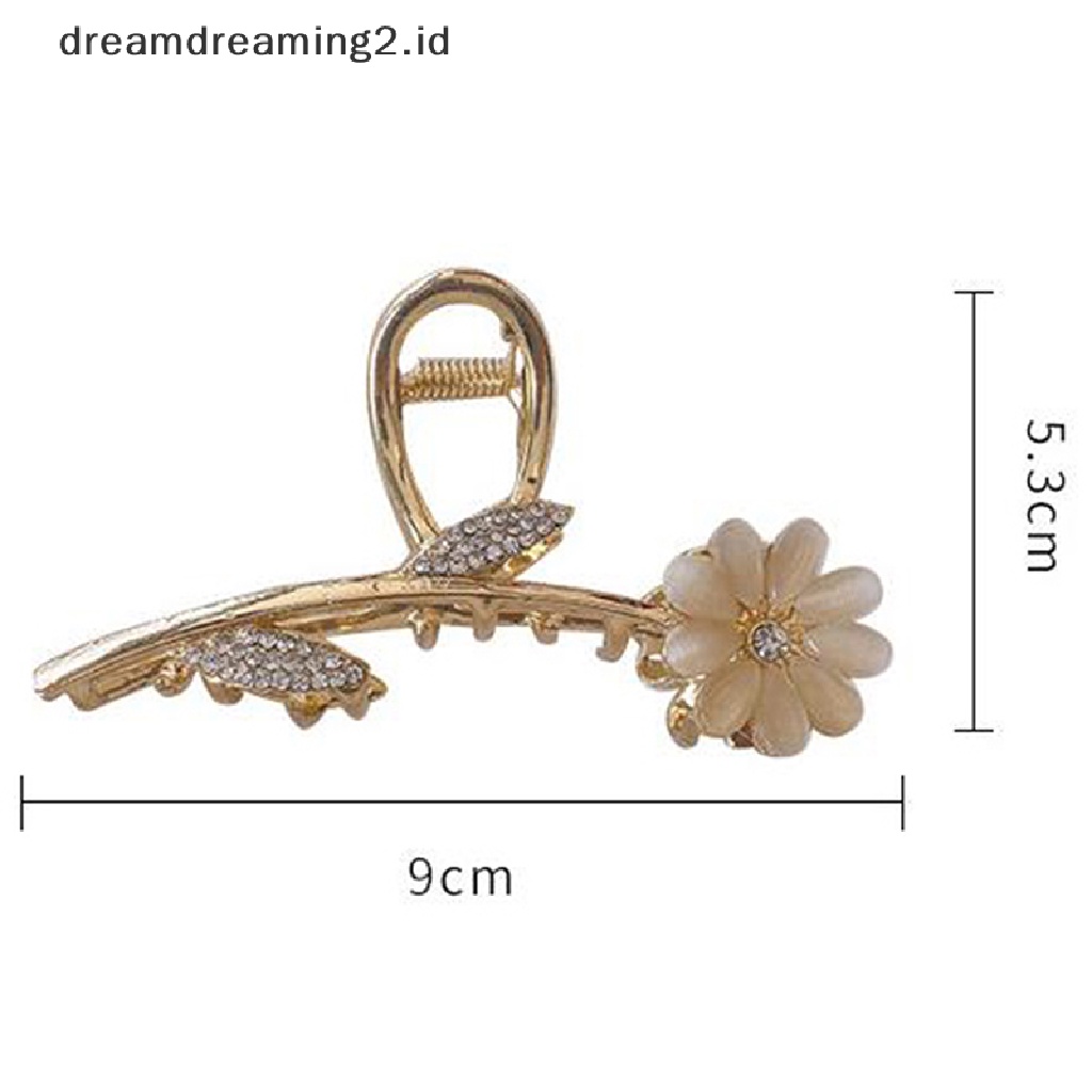 (dream) Wanita Bunga Berongga Geometris Rambut Claw Headband Hairpin Aksesoris Rambut//