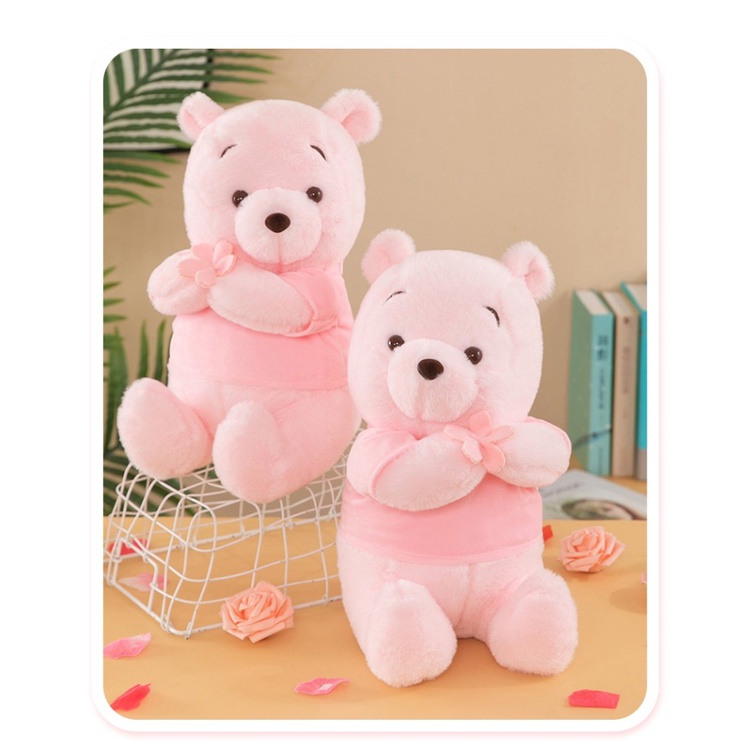 Cherry Blossom Winnie The Pooh Mainan Mewah Boneka Bantal Boneka Gadis Anak Kid Hadiah