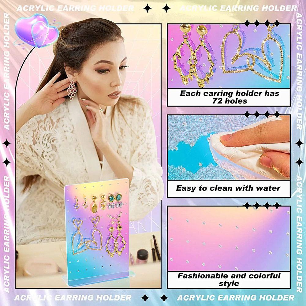 Lily Earrings Stand Organizer DIY Tempat Display Perhiasan Akrilik Fashion