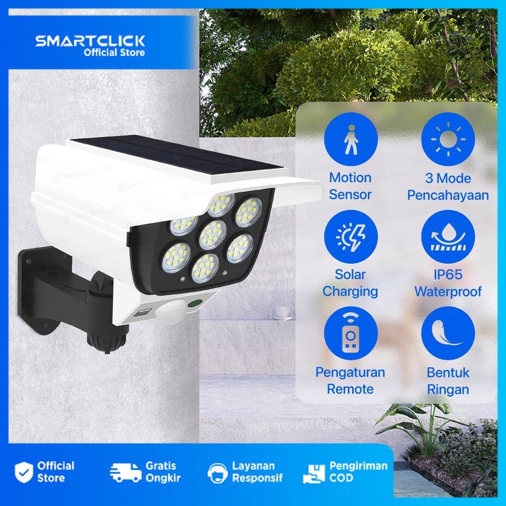 Lampu solar 77 LED waterproof solar motion sensor light outdoor