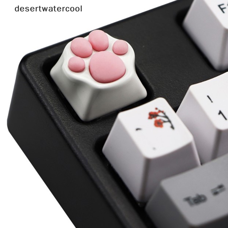 Deid Kepribadian Disesuaikan ABS Silikon Kitty Paw Artisan Cat Paws Keyboard keyCaps Martijn