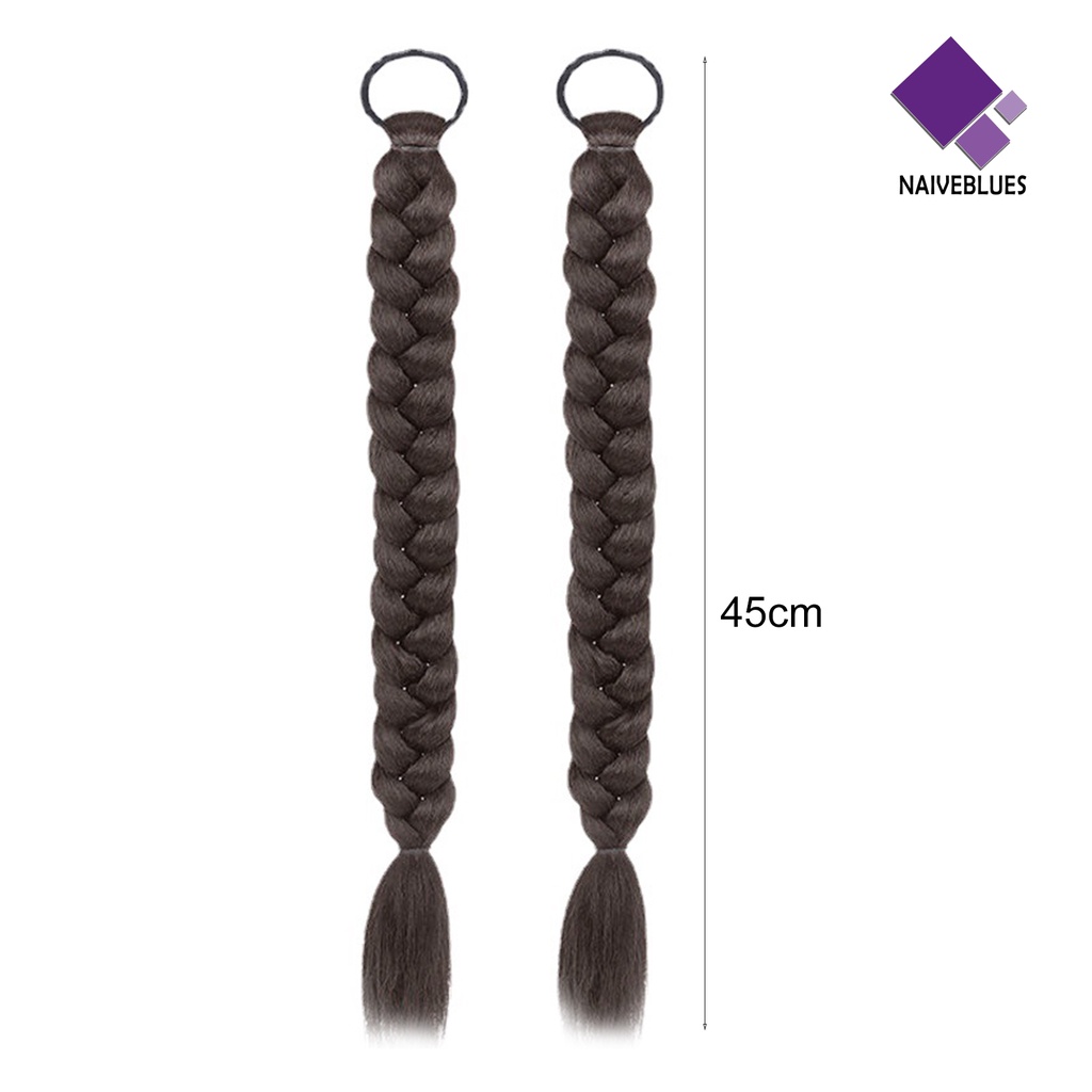 &lt; Naiveblues &gt; 1pasang Wig Wanita Mudah Dipakai Nyaman Alat Makeup Sutra Tinggi Lucu