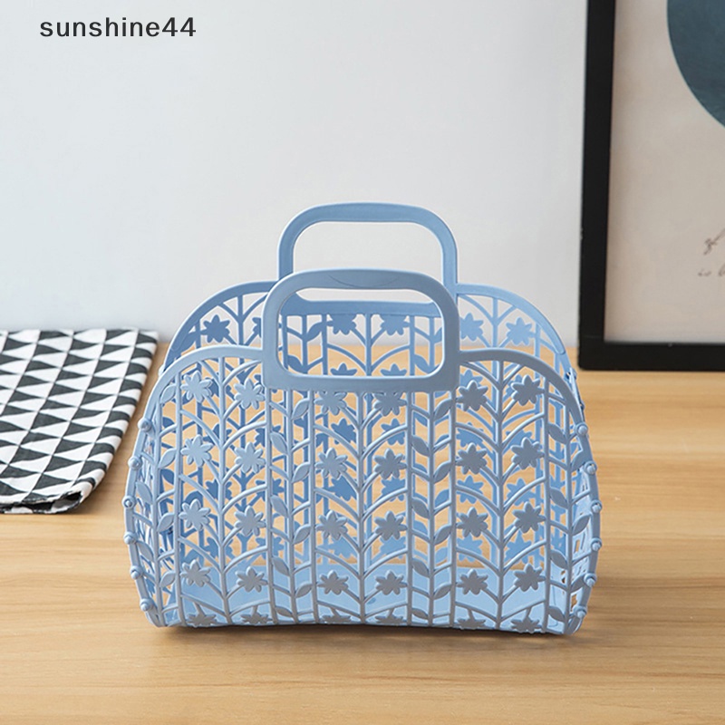 Sunshine Detachable Shower Basket Keranjang Plastik Kamar Mandi Keranjang Penyimpanan Cuci Berongga ID