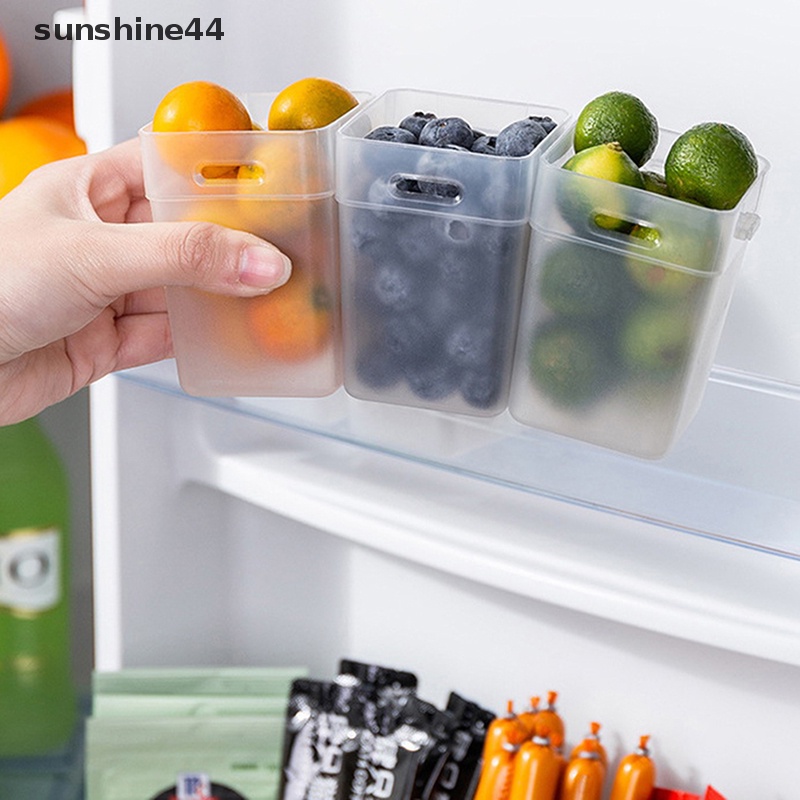 Sunshine 2Pcs Laci Kulkas Fridge Organizer Bin Snap-on Kotak Penyimpanan Kulkas ID