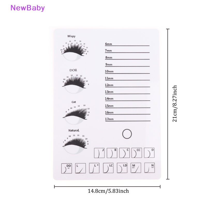 Newbaby 1PC Acrylic Eyelash Holder Pallet Eyelash Extension Lem Palet Tempat Bulu Mata ID