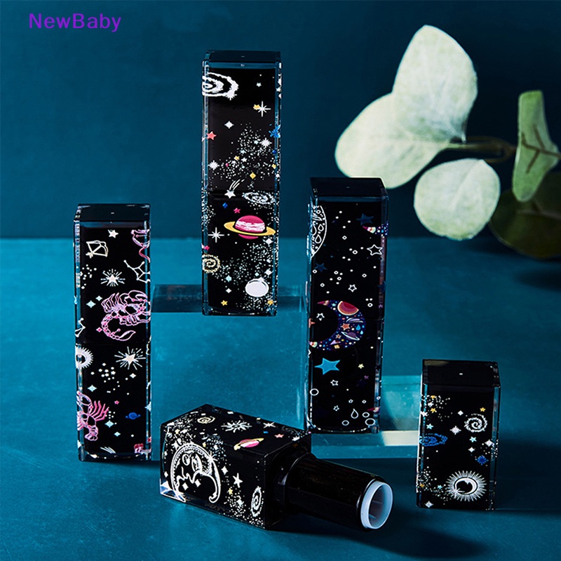 Newbaby 1Pc Lip Balm Tabung Wadah Bibir Kosong 3D Starry Diy Lip Tube ID