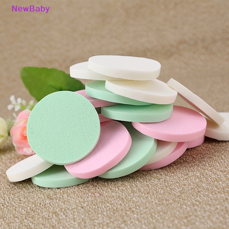 Newbaby 20Pcs Spons Pembersih Lembut Alami Cuci Muka Puff Facial Cleaning Pad Tools New  Id