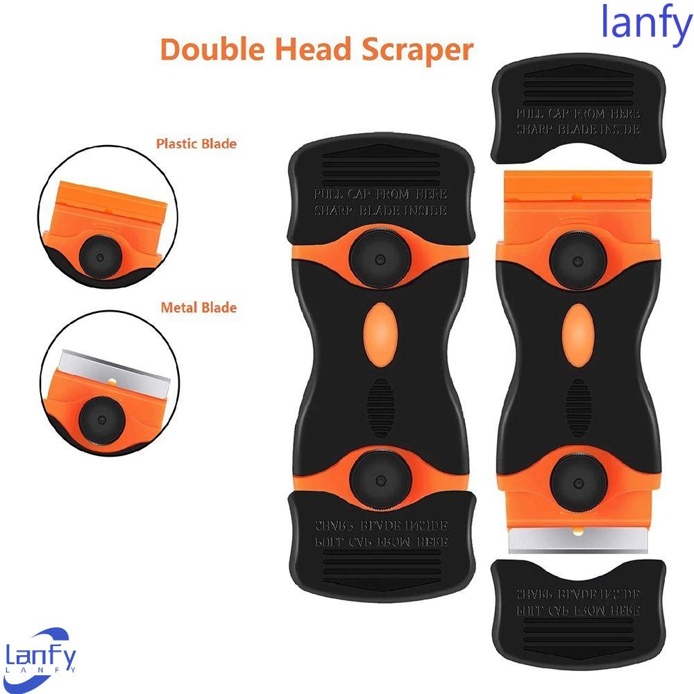 Lanfy Alat Scraper Jendela Dapur Penghilang Es Auto Film Sticker Cleaning Scraper Scraping Squeegee Tool