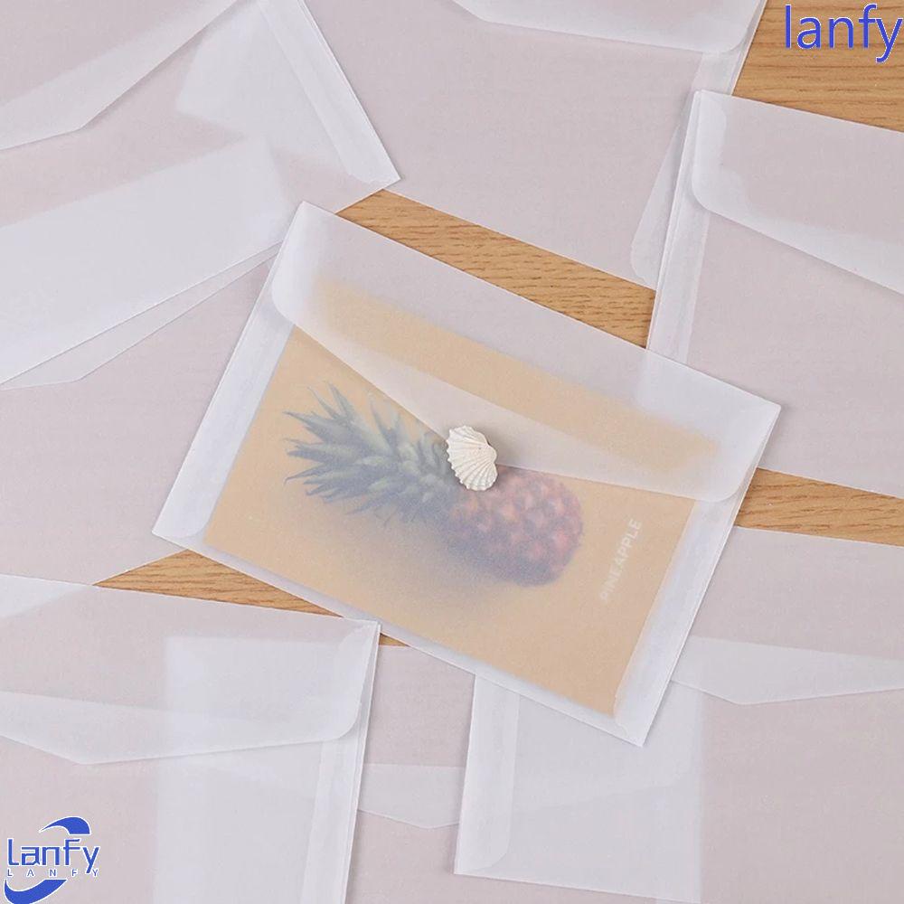 Lanfy Amplop Kertas Album Gift Square Greeting Card Postcard Card Undangan Pernikahan Sulfuric Acid Paper Perlengkapan Alat Tulis