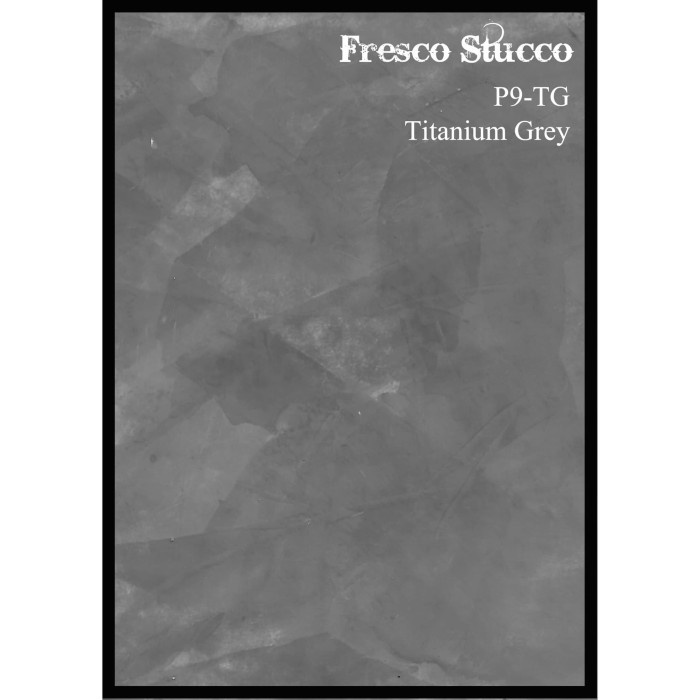 Cat Stucco Motif Warna Semen Gelap FS Titanium Grey