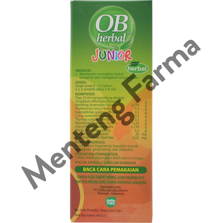 OB Herbal Junior 60 mL - Sirup Obat Batuk Anak