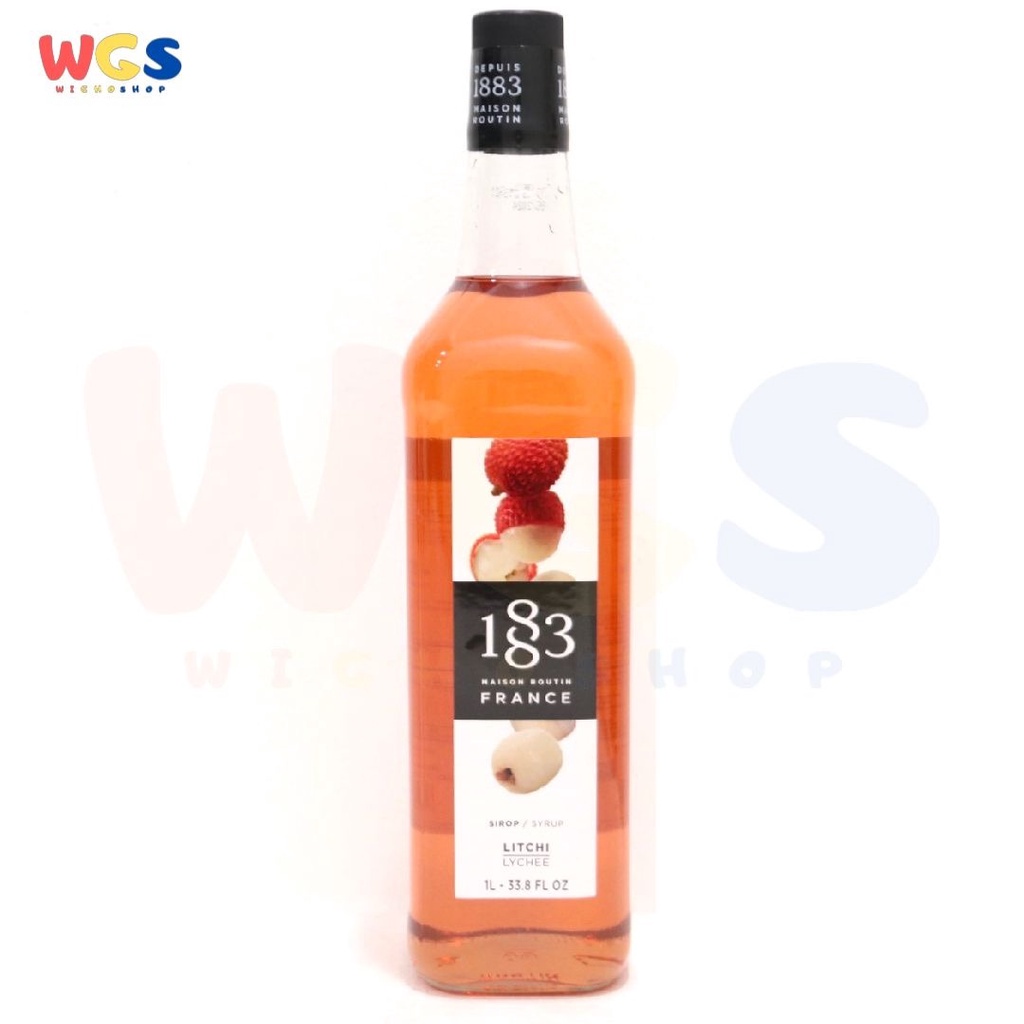 Syrup 1883 Maison Routin France Lychee Flavored 33.8 fl oz 1ltr