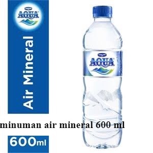 

Aqua minuman air mineral 600 ml ORIGINAL