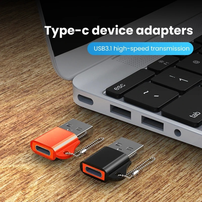 Adaptor Transfer Data USB OTG Ke Tipe C 240W Untuk Xiaomi Samsung 10G USB Male to USB C Female OTG Converter USB 3.1 Ke Tipe C Adapter Tipe C Female to USB Male Converter
