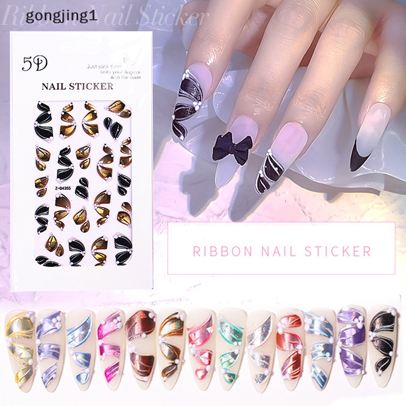 Ggg 5D Timbul Tiga Dimensi tape nail ers nail decals diy Timbul ID