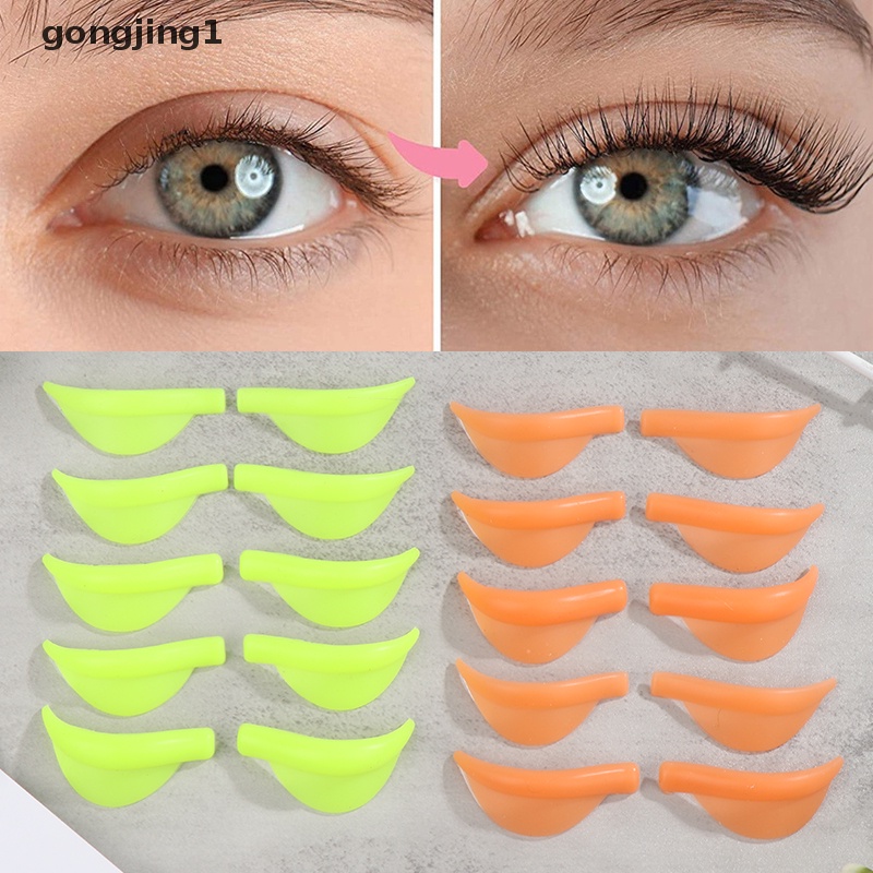 Ggg 5pasang/pak Silicone Eyelash Perm Pad Daur Ulang Bulu Mata Batang Penjepit Bulu Mata ID