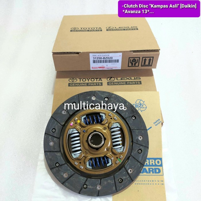 Toyota Avanza 13 kampas/plat kopling/clutch disc 31250-bz020