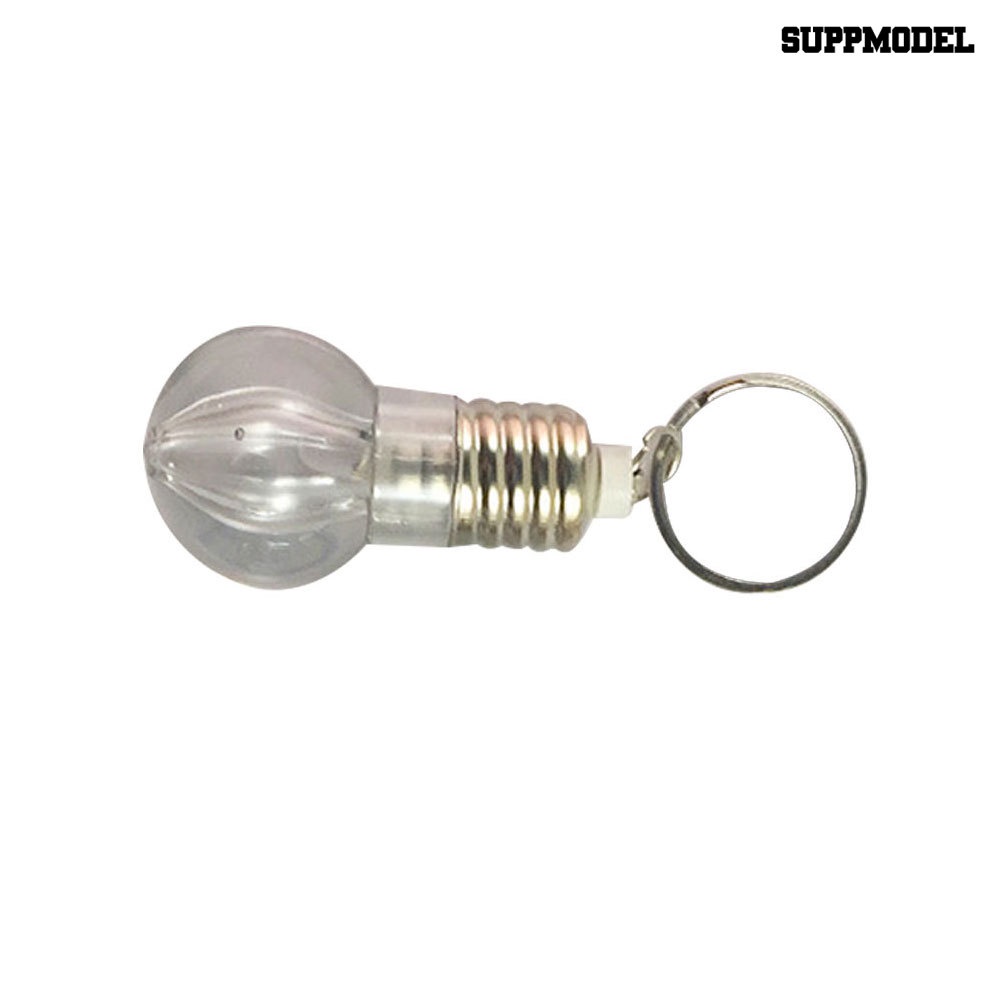 [SM Otomatis] Lampu Senter LED Bohlam Gantungan Kunci Keychain Lamp Torch Rainbow Color Gift