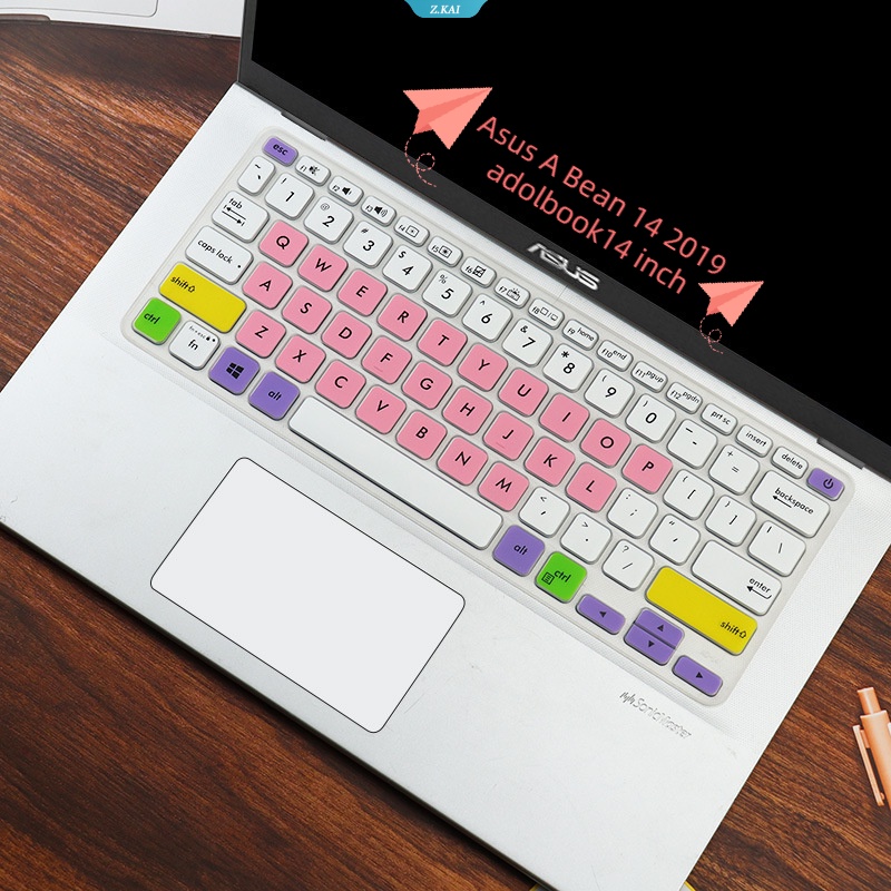 New TPU Keyboard Komputer Silikon Bening Dengan Film Pelindung Debu Untuk Nomor Model Asus A Bean14 2019 Adolbook14 Inch [ZK]