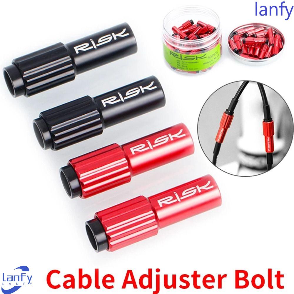 Lanfy Kabel Shifter Sepeda Sekrup Shift Kabel Rem 4mm Konektor Shift ​Suku Cadang Derailleur Sepeda Kabel Rem Gear Inline Cable Adjuster