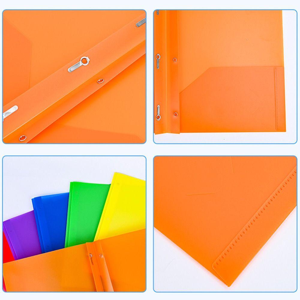 Pineapple File Folder Plastik Perlengkapan Kantor Self Standing Folder Dengan Prongs Paper Organizer