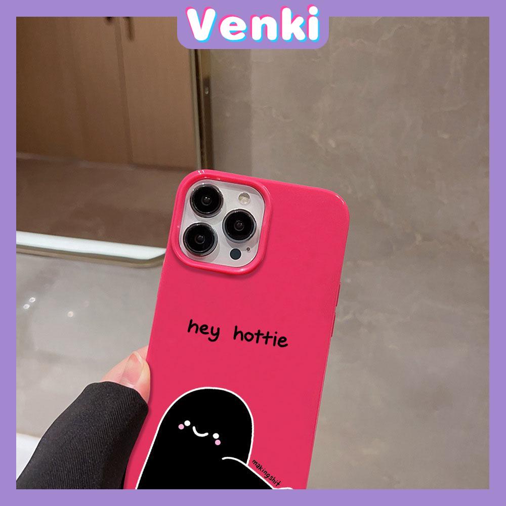 VENKI - For iPhone 11 iPhone Case Red Glossy TPU Soft Case Shockproof Protection Camera Cute Villain face Compatible with iPhone 14 13 Pro max 12 Pro Max xr xs max 7Plus 8Plus