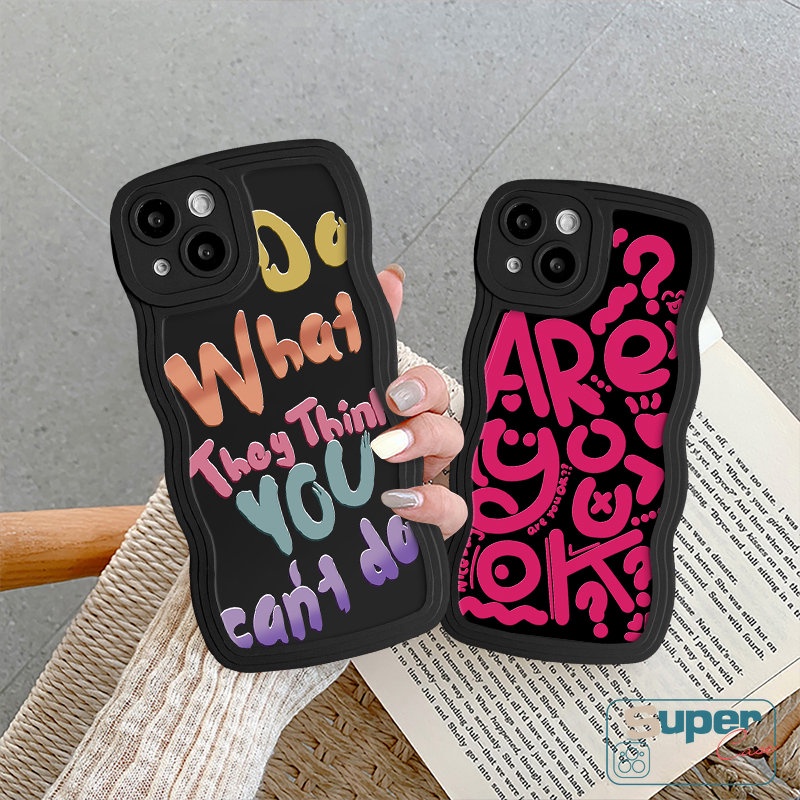 Case Fashion Untuk Infinix Hot 10 12 11 9 Play Smart 4 5 6 Plus Note 12 G96 10 Pro Hot 8 20 10s 11s 12i 9 10Lite 10 20s 12 Pro Kartun Warna-Warni Lucu Doodle Huruf Inggris Soft Case