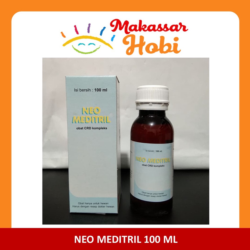 Neo Meditril 100 ml Obat untuk Bakteri Flu Snot CRD Korisa Ayam Burung