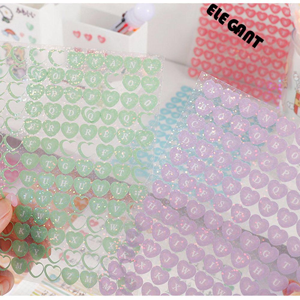 [Elegan] Stiker Dekorasi Buku Pegangan Warna-Warni Kreativitas Dekorasi Keyboard DIY Scrapbooking Stiker Keyboard Phone Case Decor Laser Sticker