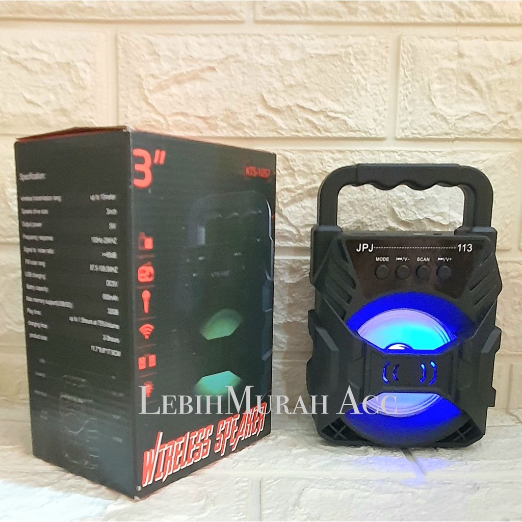 Speaker Bluetooth KARAOKE 3in KTS 1057 Speaker Karaoke MINI 3inch + MICROPHONE Speaeker Karaoke MURAH