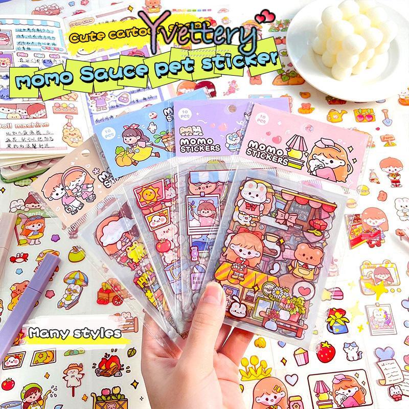 

❤️COD Stiker buku pegangan kartun PET tahan air Dekorasi mug ponsel DIY stiker karakter-Yy