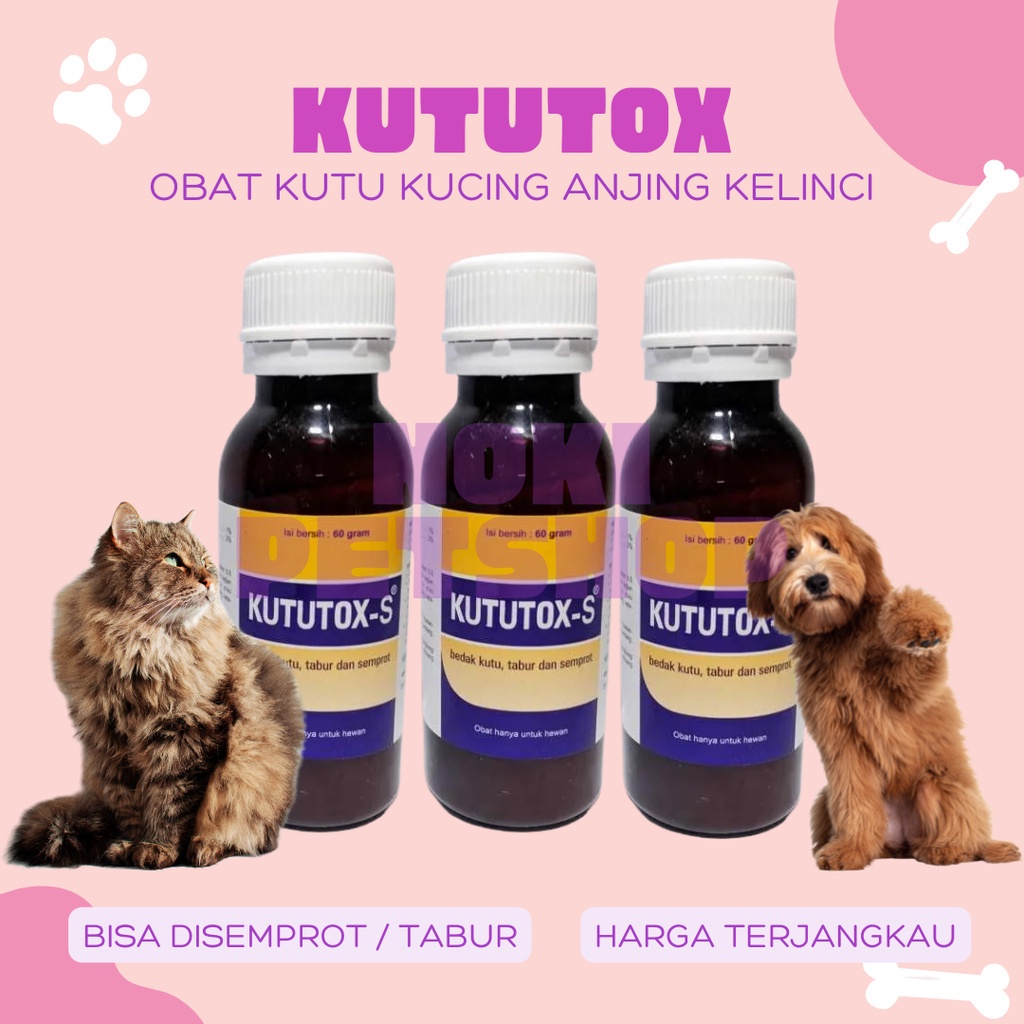 [BISA COD] KUTUTOX - S OBAT KUTU KUCING ANJING KANDANG HEWAN MEDION LARUTAN PEMBASMI KUTU LOVEBIRD MURAI KACER