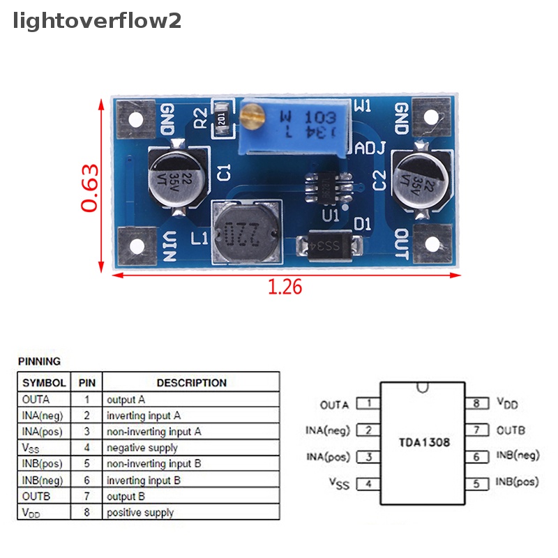 [lightoverflow2] 2a DC-DC boost step up volt converter power supply 2V-24V Ke 3v 5v 6v 9v 12v 19v  [ID] Baju Kaos Distro Pria Wanita Lengan Panjang [ID]