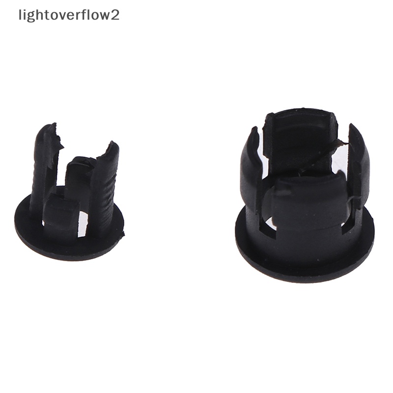 [lightoverflow2] 50pcs Klip Penahan LED Plastik 3mm/5mm-Bezels Mount Cases Housing Hitam [ID]