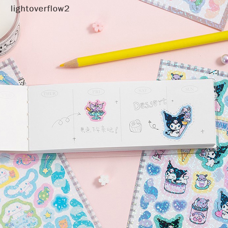 [lightoverflow2] Stiker Imut Cinnamoroll Kuromi My Melody Sticker Untuk Laptop Phone Case Cewek My Melody Anime Stiker Mainan Anak [ID]
