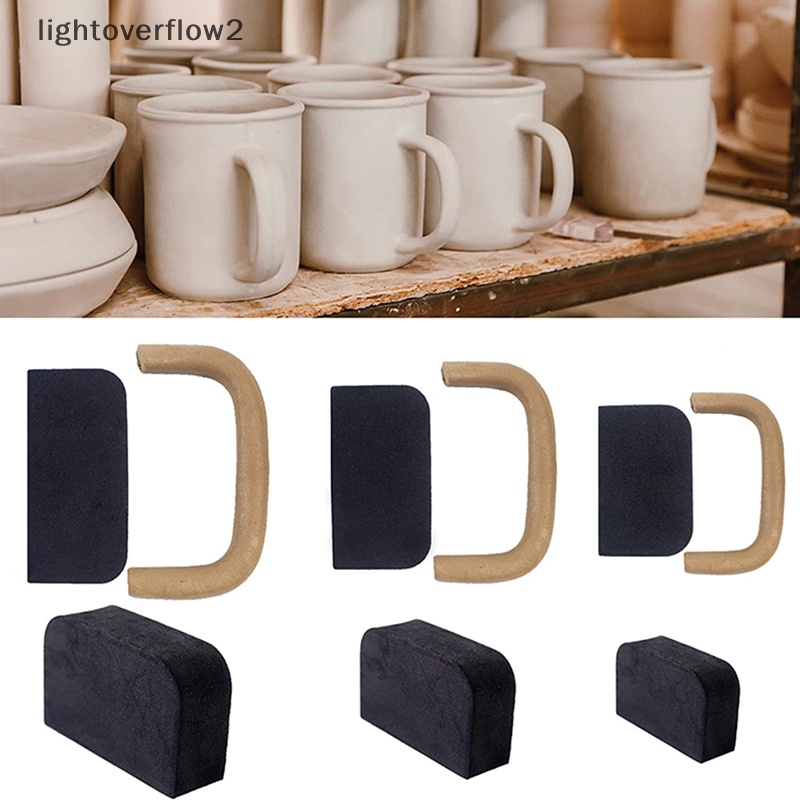 [lightoverflow2] Cetakan Gagang Mug Tembikar Set Isi 12pcs Alat Cetakan Pembuat Gagang Cangkir DIY Untuk Tanah Liat [ID]