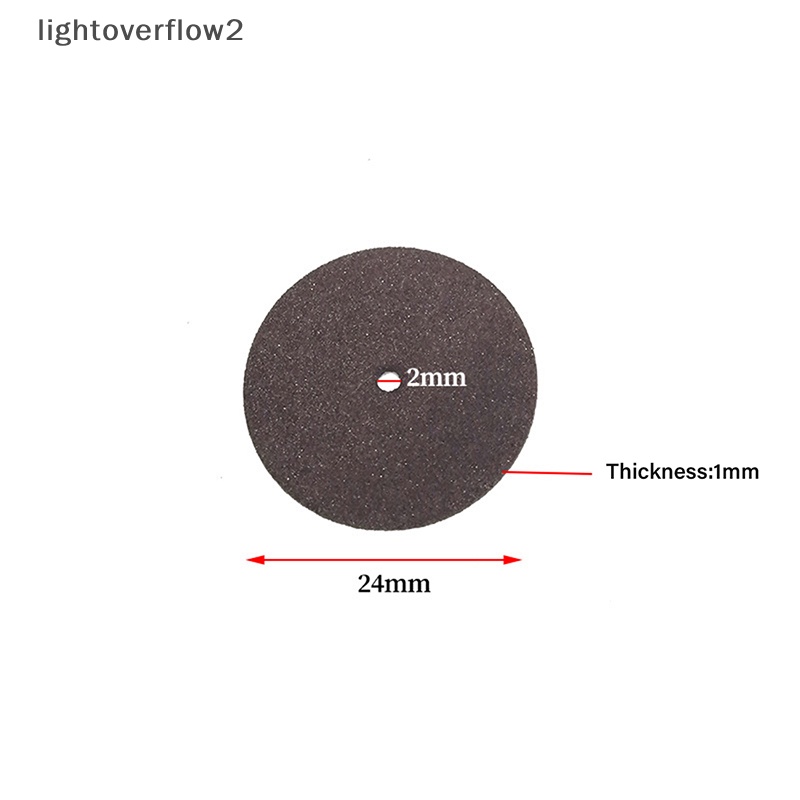 [lightoverflow2] 36pcs Aksesoris Dremel 24mm Cutg Disc Reinforced Cutg Wheel Rotary Saw [ID]