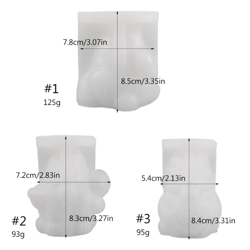 Siy 3D Bee Dwarfs Cetakan Resin Epoxy Kerajinan DIY Ornamen Perhiasan Alat Membuat Lilin