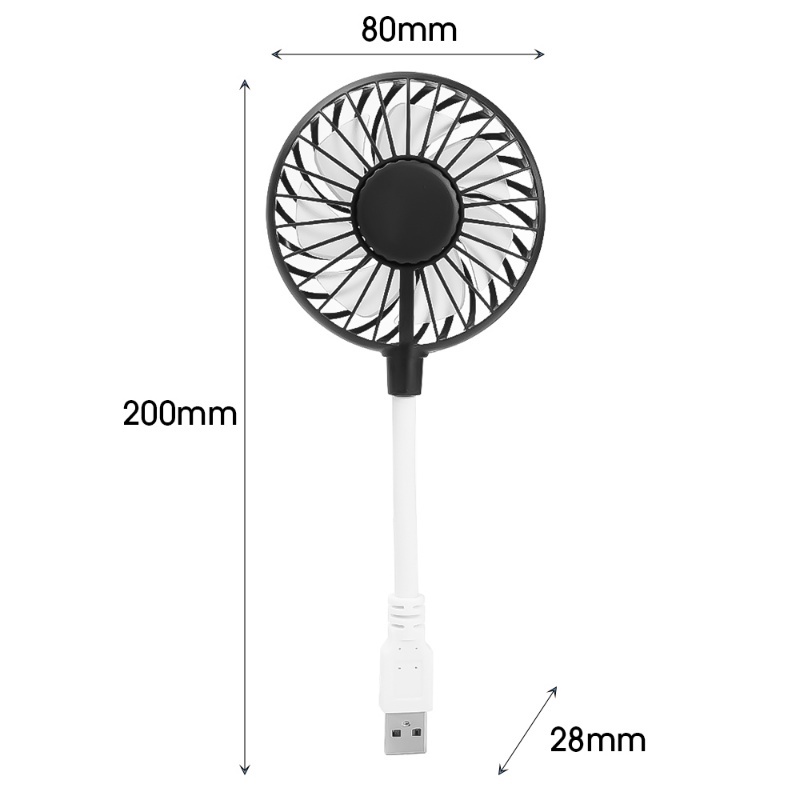 Adjustable Stylish Indah USB In-line Kipas Angin Multifungsi Musim Panas Pendingin Kantor Asrama Desktop Luar Ruangan Portabel Saku Silent Mini Fan