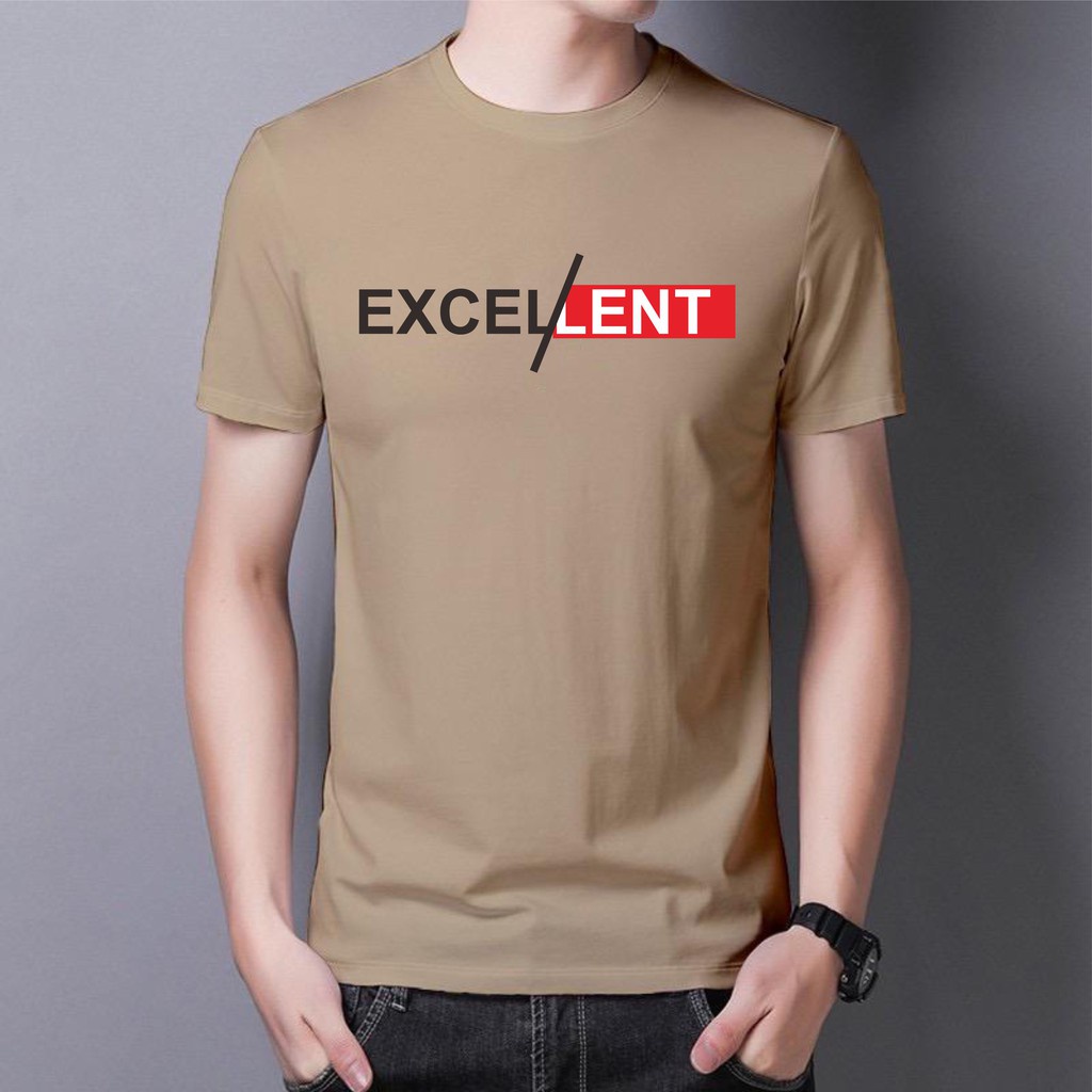COD/ BS//TERLARIS//BAJU KAOS EXCELLENT TANGAN PENDEK PRIA DAN WANITA//GOOD QUALITY