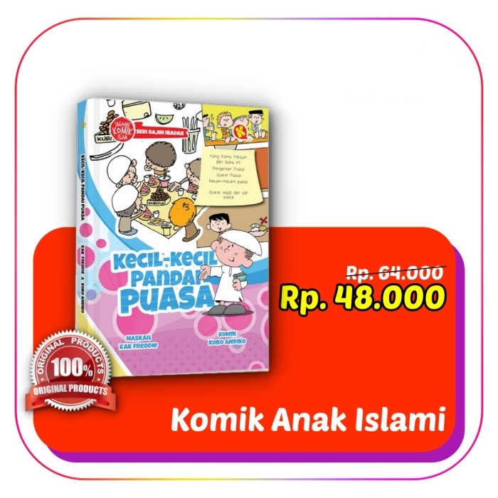 BUKU KOMIK KECIL-KECIL PANDAI PUASA