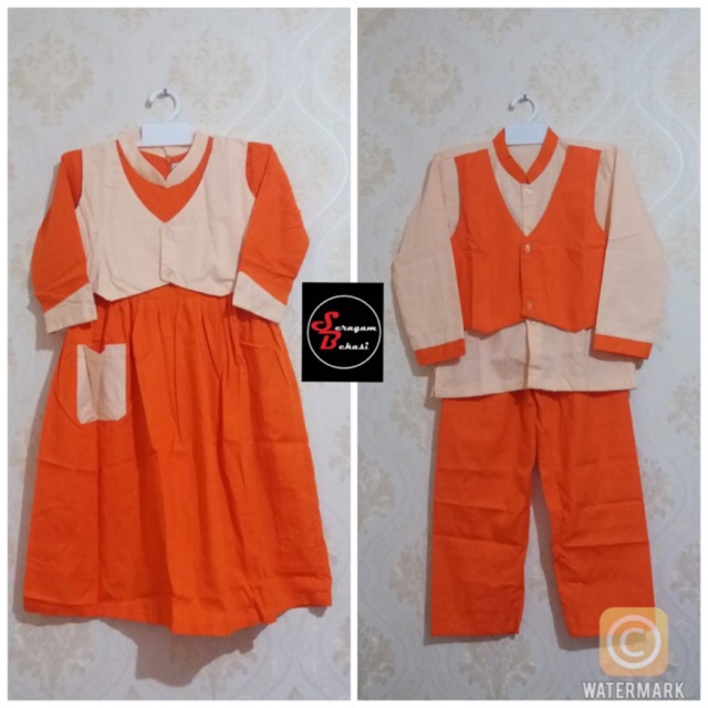 SERAGAM/BAJU SETELAN ANAK TK MODEL ROMPI