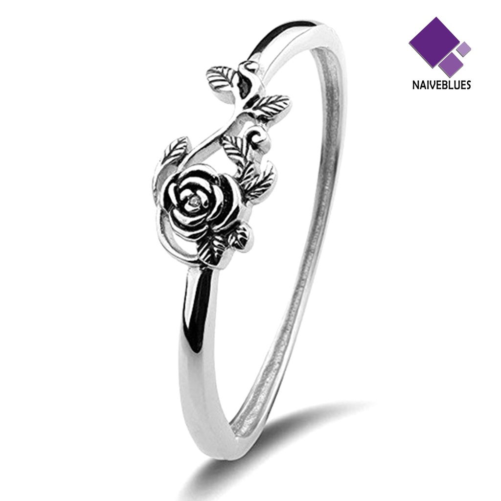 &lt; Naiveblues &gt; Cincin Kawin Desain Mawar Klasik Elegan Halus Wedding Ring Nikah