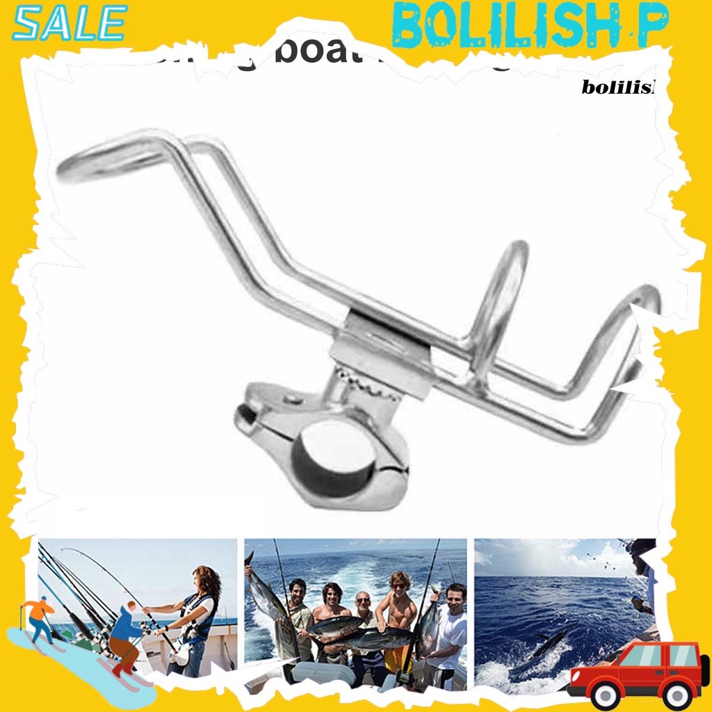 Bo-fishing Rod Holder Portable Anti Karat Dipoles Tinggi Dengan Kunci Pas Tahan Korosi Heavy Duty Stainless Steel Perahu Laut Memancing Pagar Pembatas Tiang Dukungan Alat Pancing